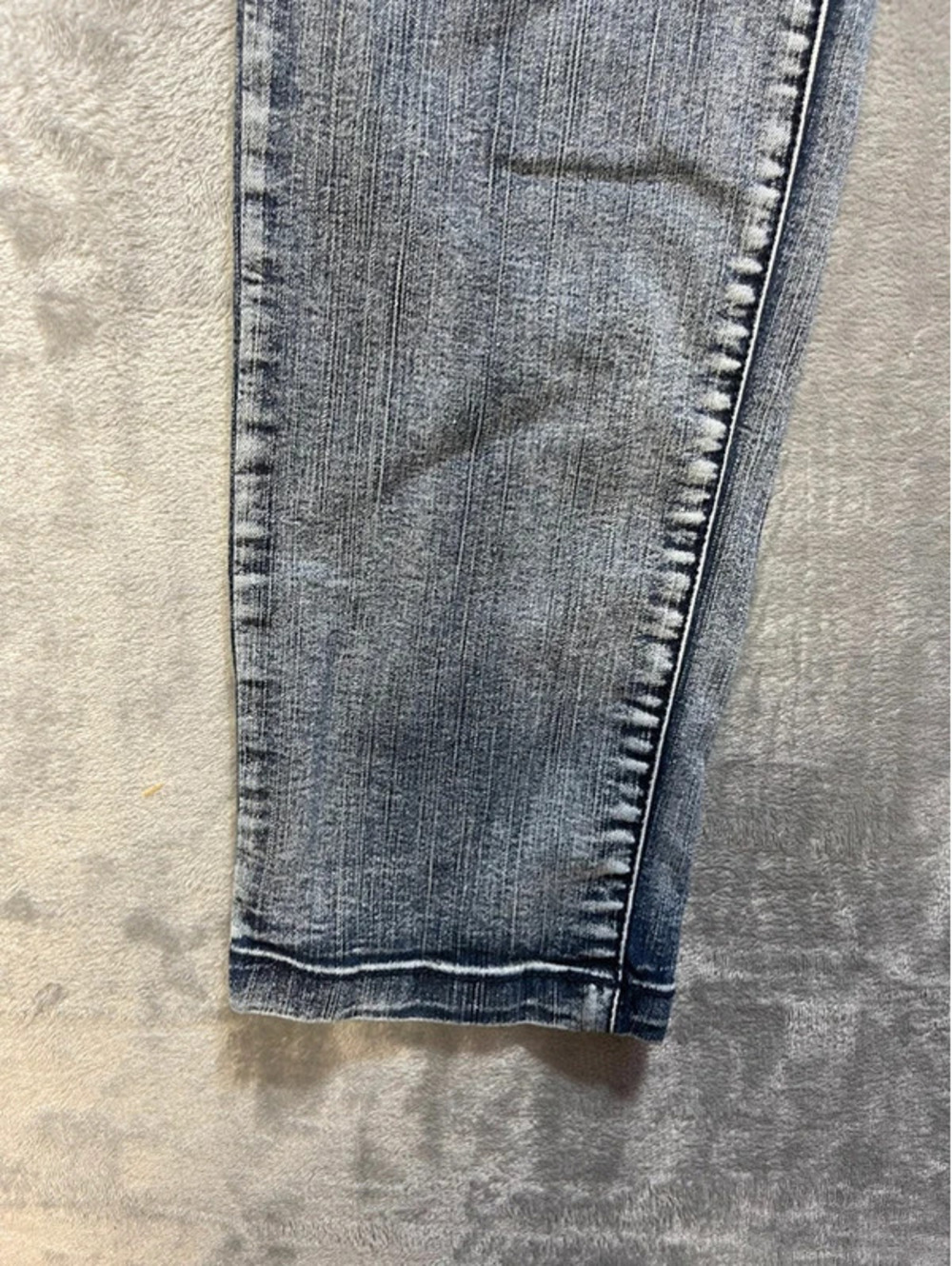 Bubblegum Jeans Womens Size 16 High Rise Y2K Acid Wash Stretch Skinny Denim - Picture 4 of 12